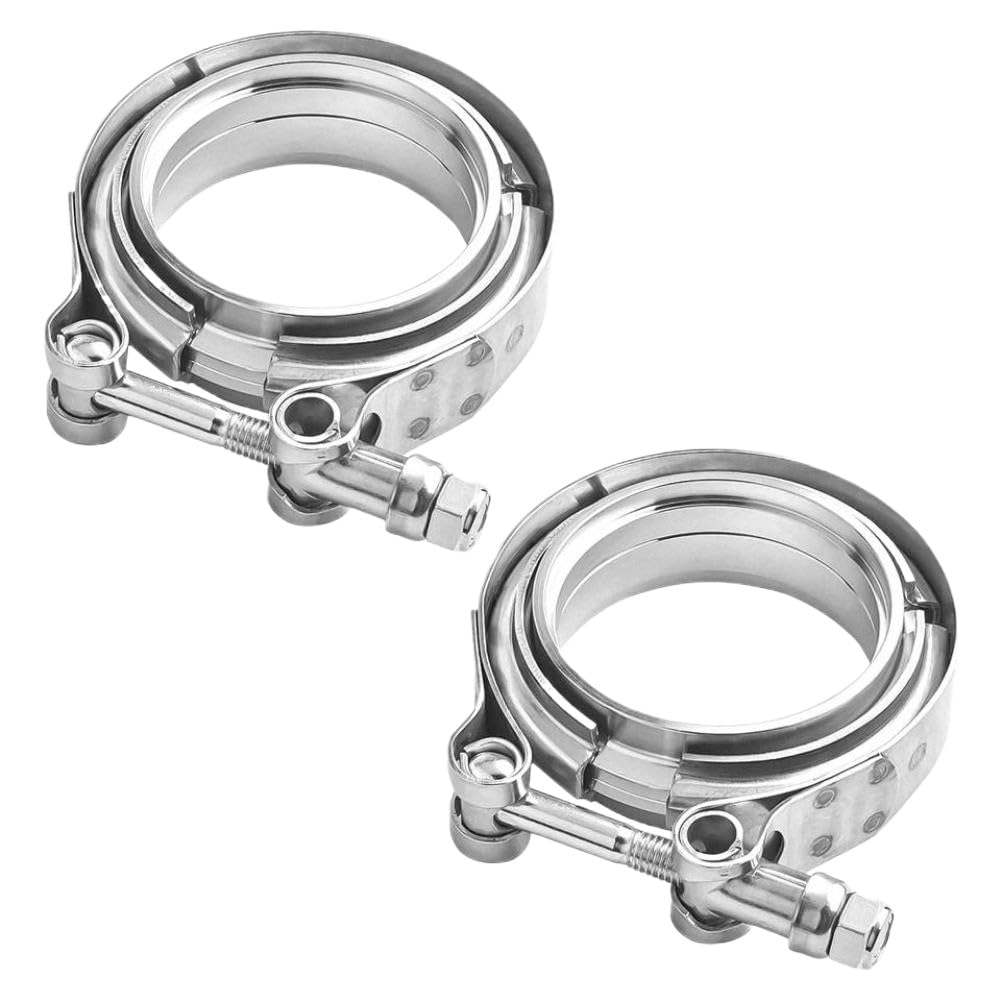 Universal V Band Exhaust Clamp 2.5 Inch 63mm Compatible with Automotive Exhaust Systems