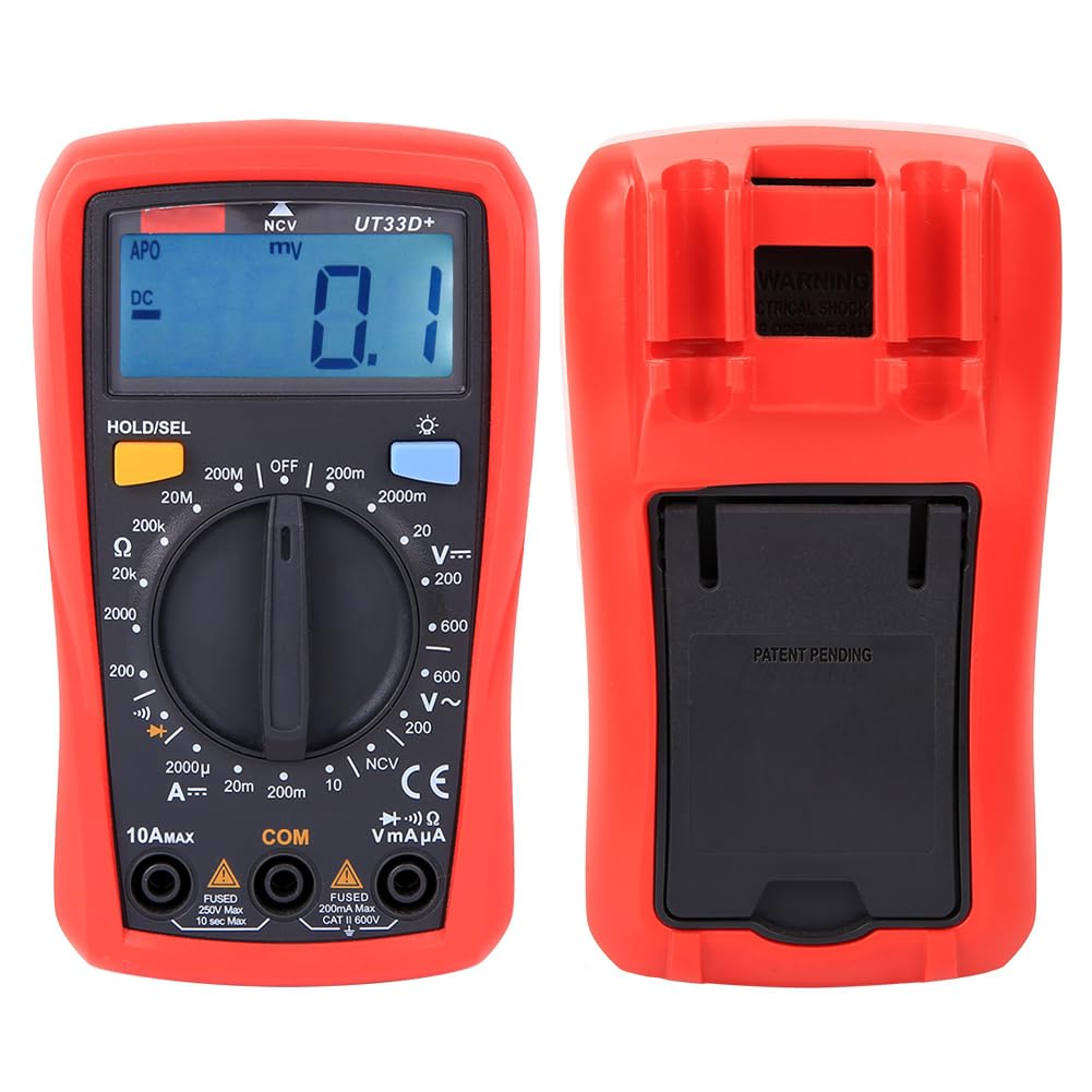 Hyuduo Multimètre Numérique Portable, Voltmètre CA CC à Grand écran, pour