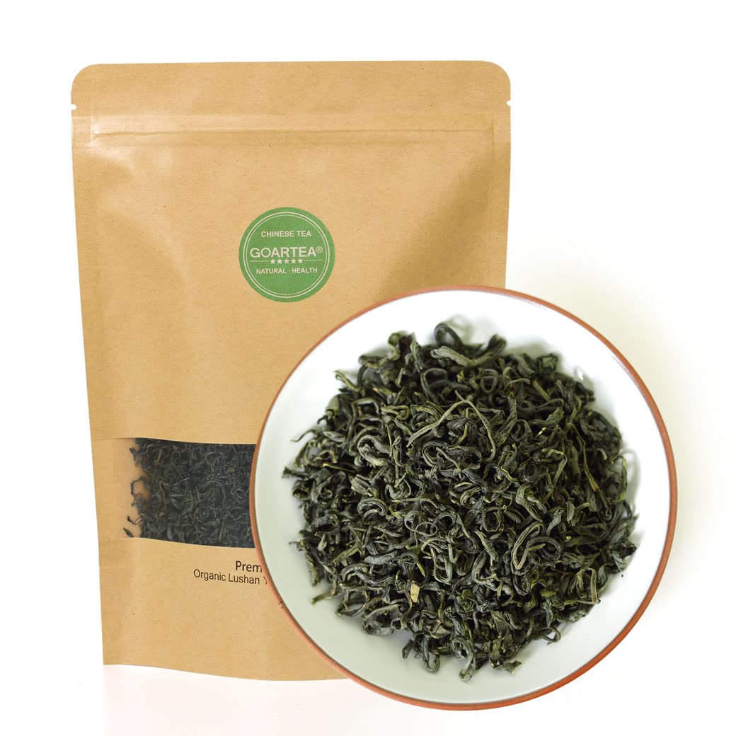 GOARTEA - Chinese Yunwu Green Tea - 250g / 8.8oz Premium Grade - Spring Yun Wu Green Tea Loose Leaf - Cloud and Mist High Mountain