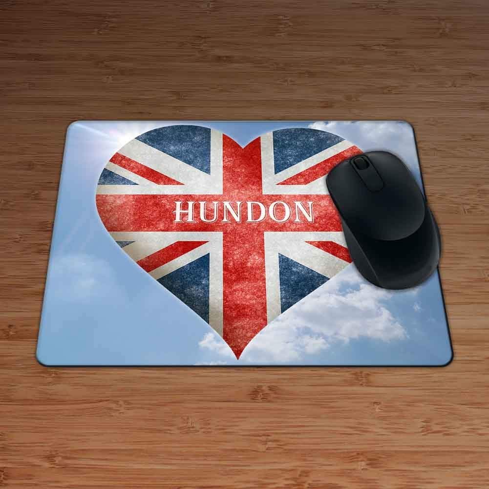 Love Hundon Union Flag Heart Design Premium Mouse Mat - 5mm Thick