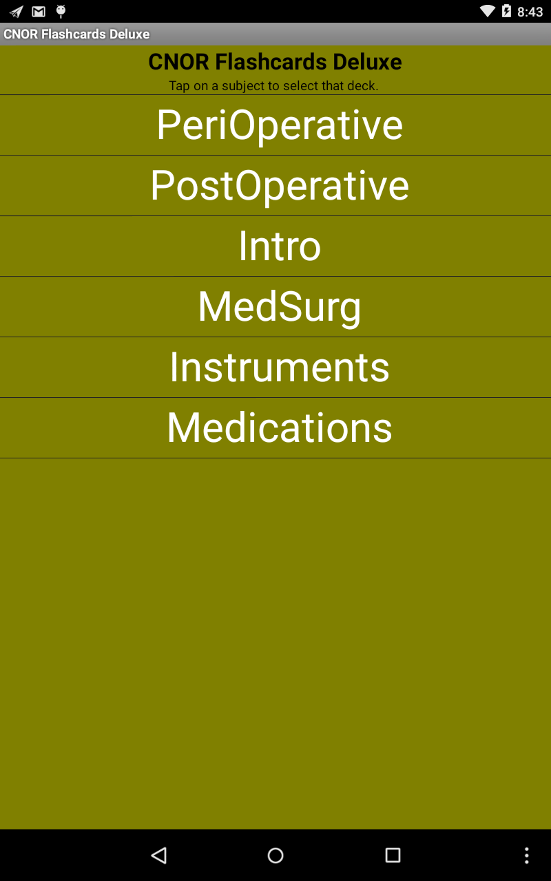 CNOR Flashcards Deluxe - App on Amazon Appstore