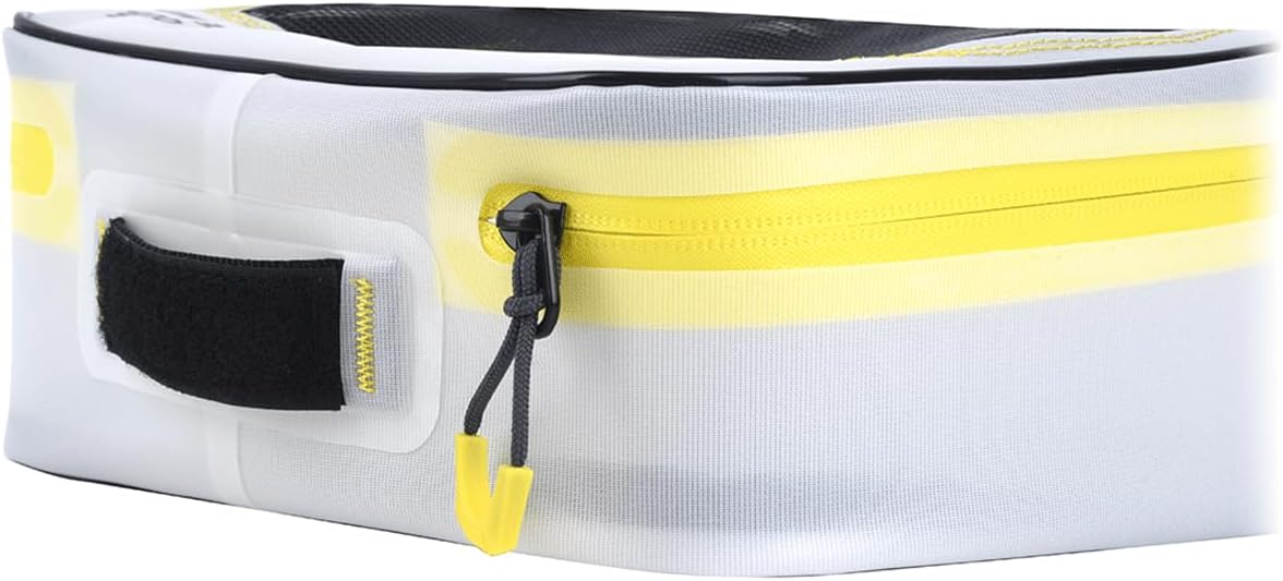 BUZBE Quik Qube Breeze, Breathable Gear Pouch, Zippered Packing Cube, Fishing Organizer Bag, Soft Sided Tackle Box - Medium Deep