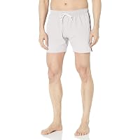 BOSS Costume da Bagno da Uomo Solid Swim Trunk with Iconic Side Stripe Grigio