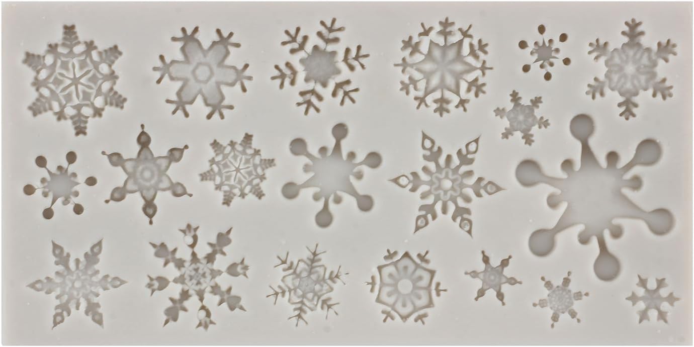 3D Snowflake Silicone Mold Christmas Snowflake Fondant Silicone Mold For Cake Decorating Cupcake Topper Candy Chocolate Gum Paste Polymer Clay - Image 6