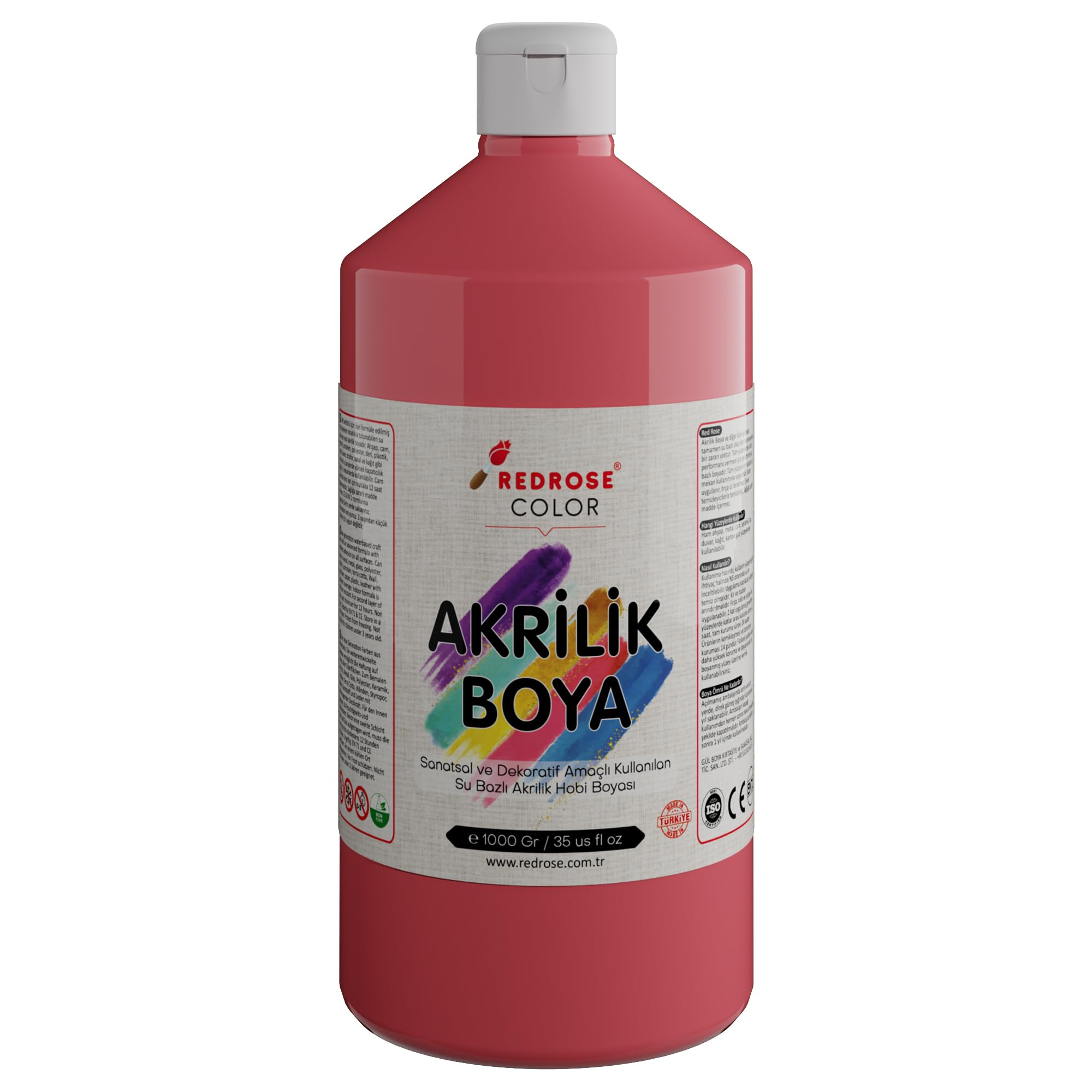 Red Rose Pembe Akrilik Boya 1000 gr