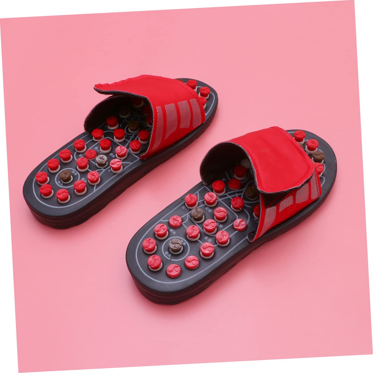 Roten Massagepantoffeln 40-41 aus Eva für Fußmassage