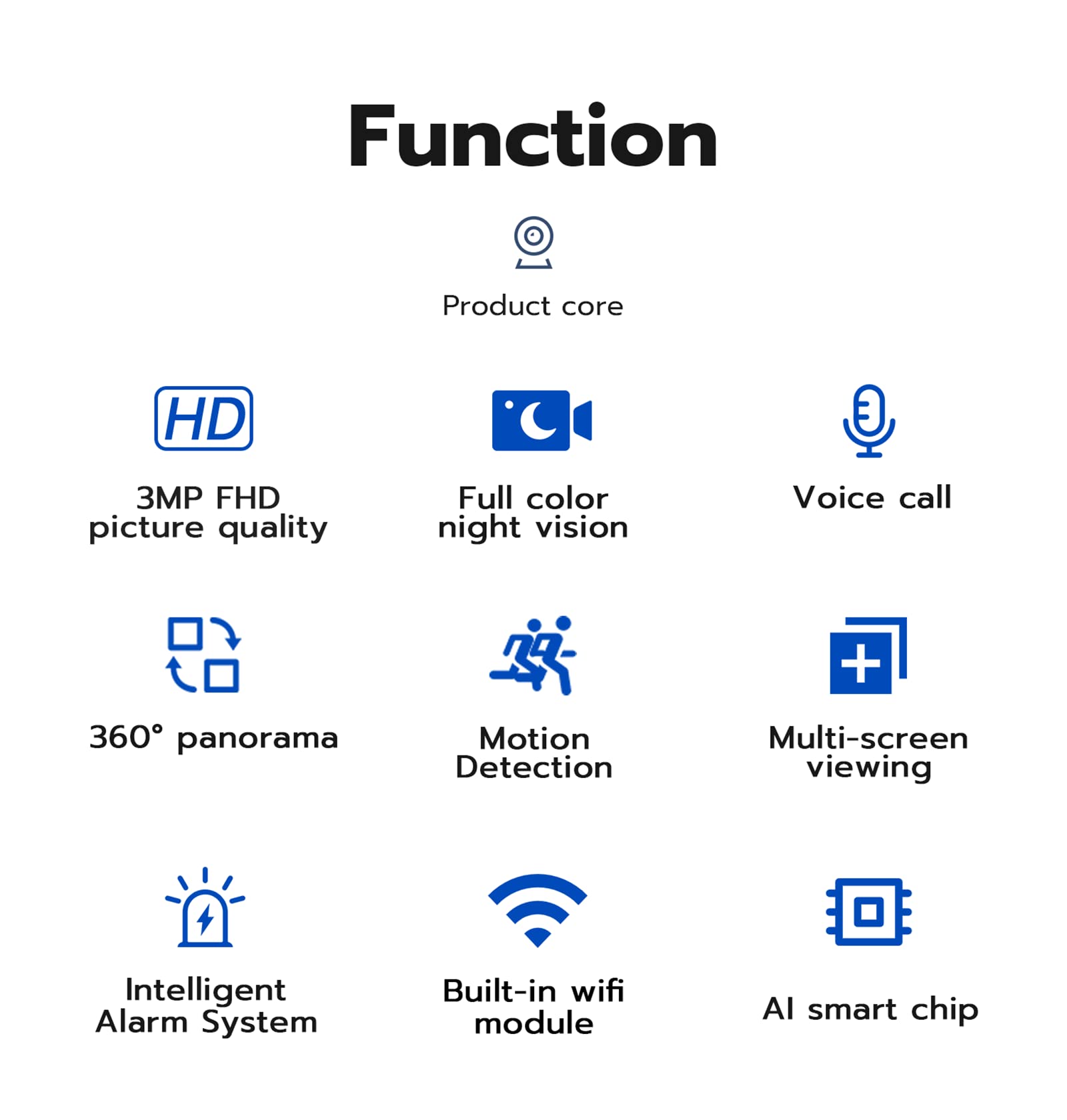 3MP E27 Ampoule Caméra WiFi Caméra De Surveillance Intérieure Full Color Vision Nocturne Suivi Automatique Moniteur De Sécurité, Voix Bidirectionnelle, Alarme Son Et Lumière