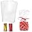 Morepack Cello Cellophane Treat Bags,6x12 Inches Plastic Cello Bags 200 Pcs with Twist Ties for Packaging Dessert,Bakery, Candies,Cookies,Chocolate,Party Favors