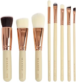 Ruilogod 8pcs Pro Maquillaje Cepillo Set Polv...