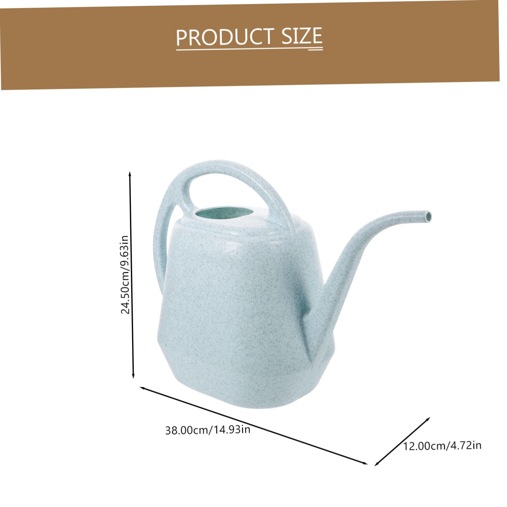 Annaffiatoio 4 Litri in Plastica Becco per Irrigazione Piante Succulente e Fiori, Manico Comodo e Versamento Facile, per Giardinaggio Domestico