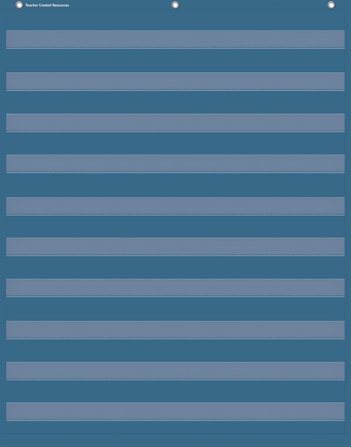 teacher created resources slate blue 10 pocket chart (34" x 44") (tcr20104)