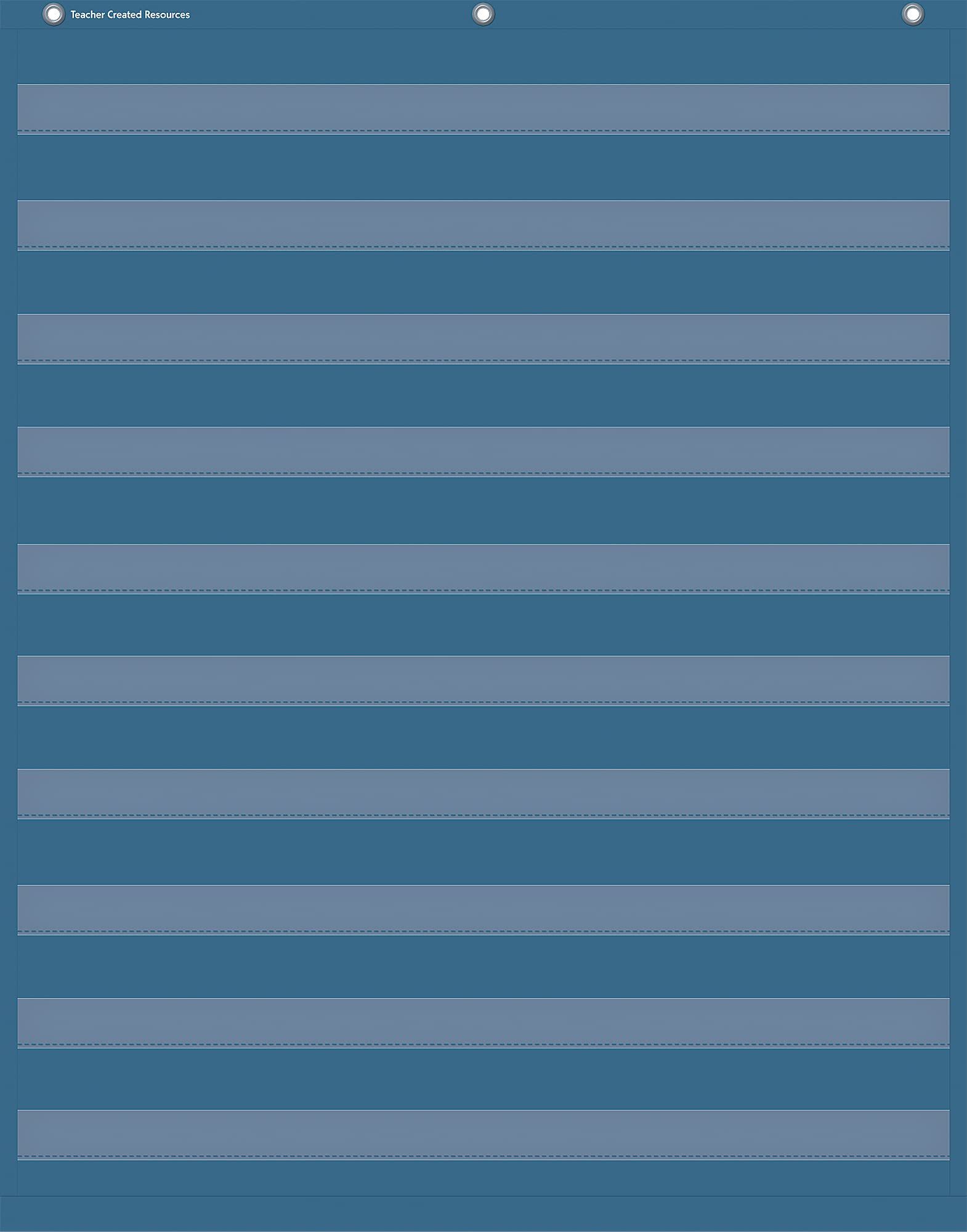 Photo 1 of Teacher Created Resources Slate Blue 10 Pocket Chart (34" x 44") (TCR20104)
