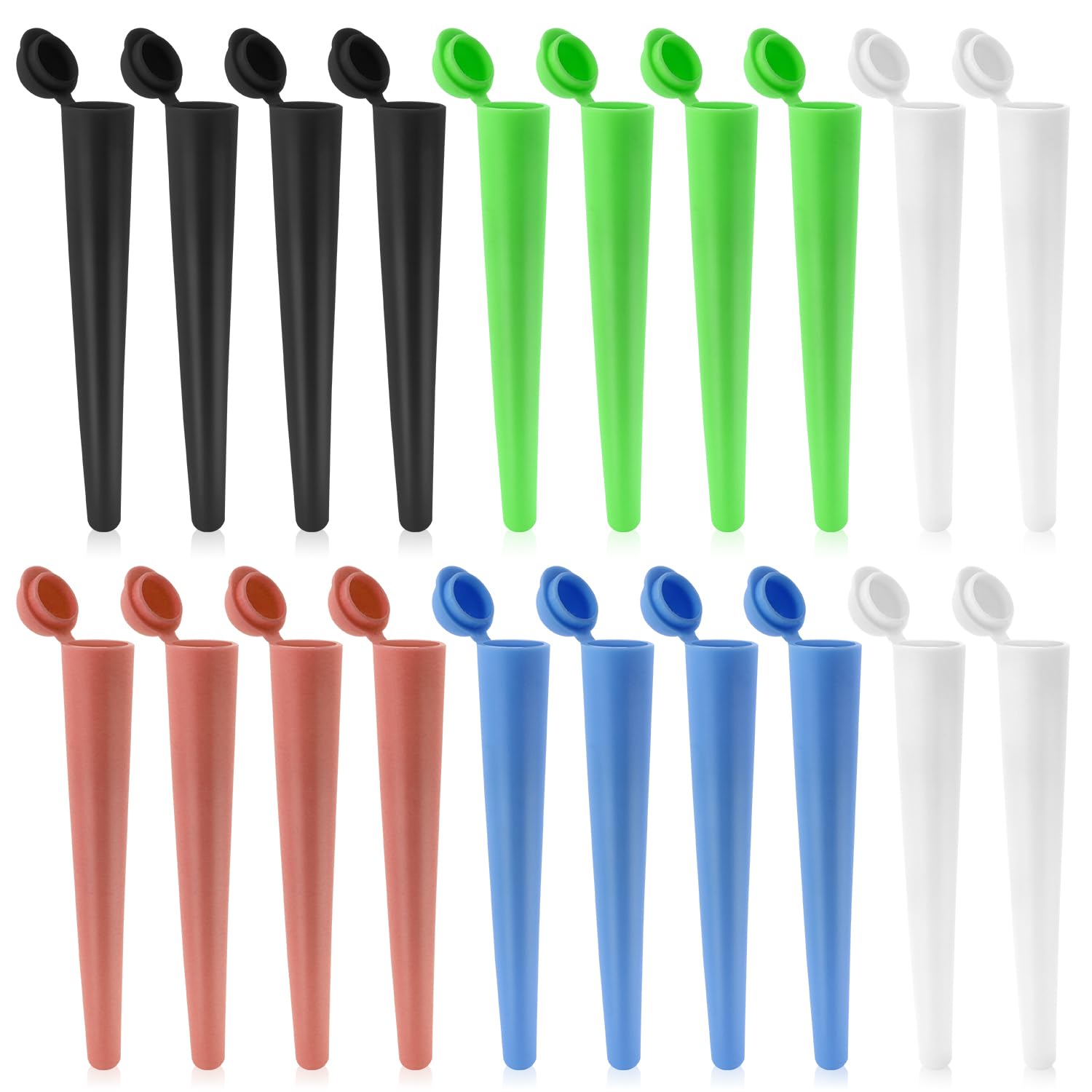 Tubo Guarda Porros Plástico 20 Piezas 116mm A Prueba De Agua Hermético Y Olores