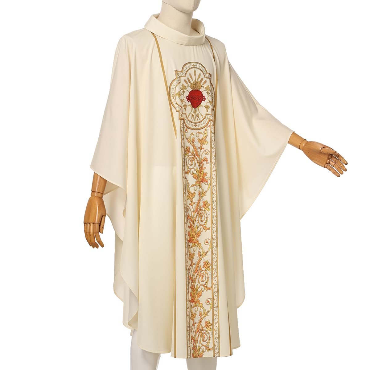 COSDREAMER Bata para hombre y mujer, diseño de sacerdote celebrante, casulla católica