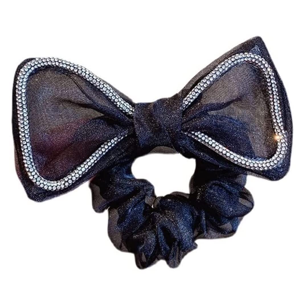 Miękkie Gumki Włosów Opaski Do Włosów Rope Bow Hair Scrunchies Splot Lina Dla Kobiet Akcesoria