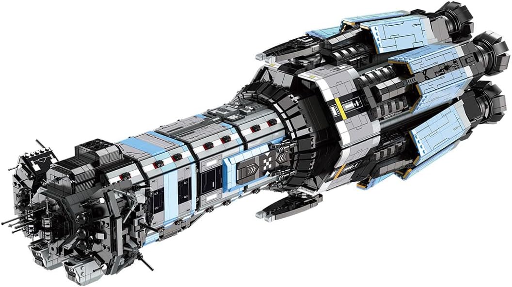 FunXylophy Sci-Fi Battleship Spacecraft Building Block Set, Expedition Collectible Space Adventure Construction Kit, for Adults - 6778PCS