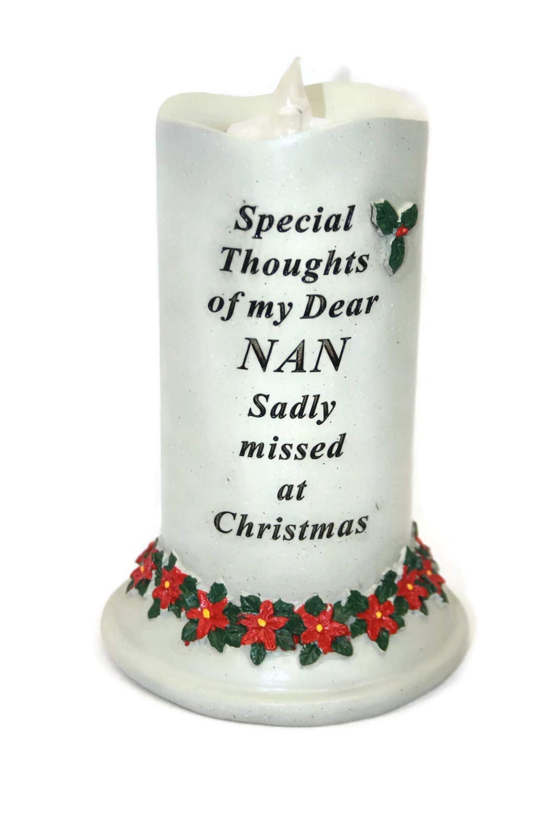 David Fischhoff Gray Or Black Special Thoughts Memorial Graveside Candle - Choice Of Relative (Dear Nan)