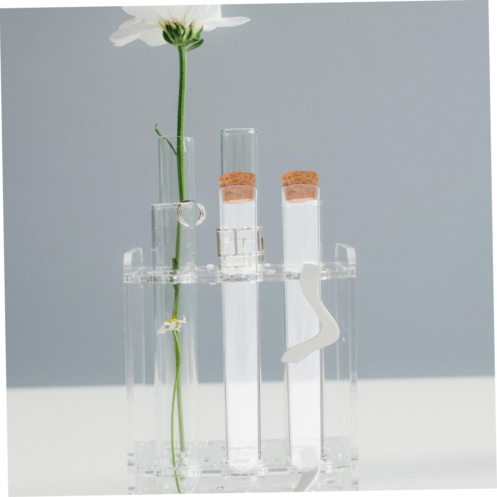ULTECHNOVO 25pezzi Provette di Piccole con Tappo in Sughero per Conservare Liquidi e Olio Essenziale per Viaggi e Piccole Quantità Trasparenti e Riutilizzabili