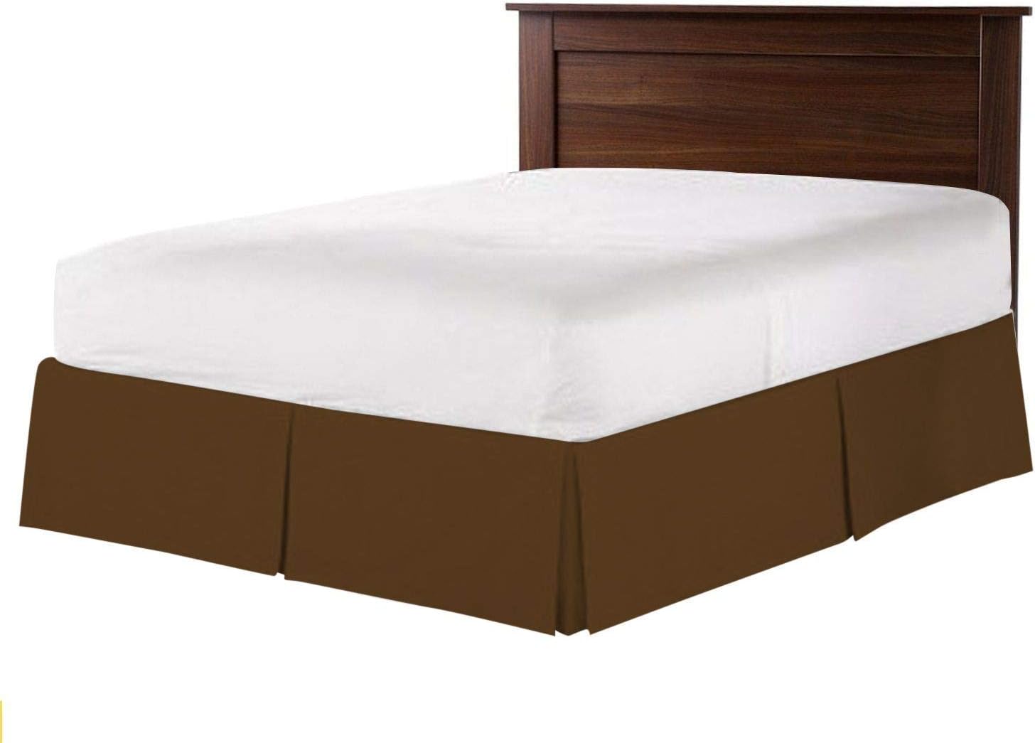 Global Linens Pleated Bed Skirt Expanded Queen Size 26 Inch