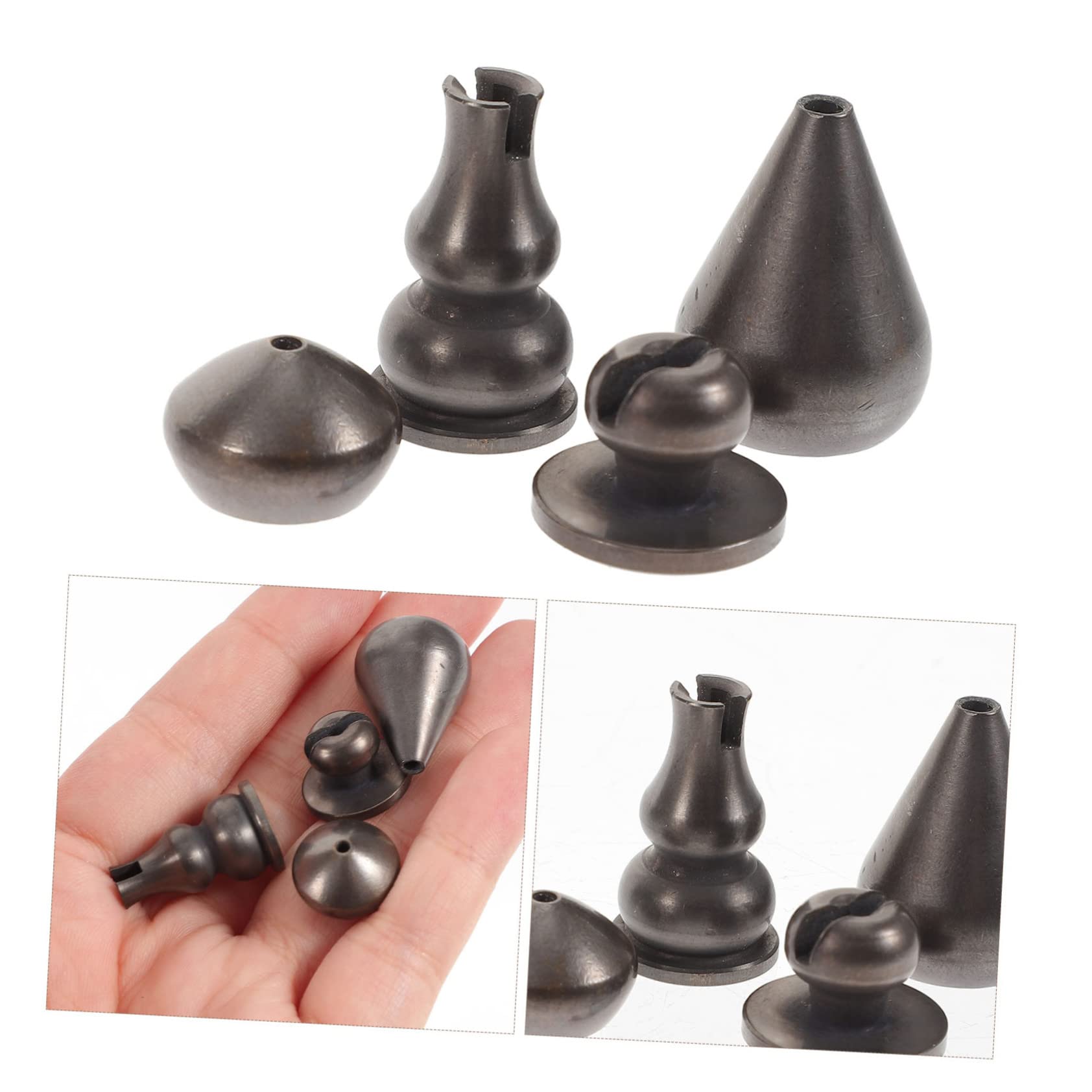 Mobestech 3 Series Soporte para Varillas De Incienso De Cobre Juego Diseño Retro Accesorio Decorativo para Hogar Y Yoga Incensario Multifuncional Y Elegante 4 Piezas X 3