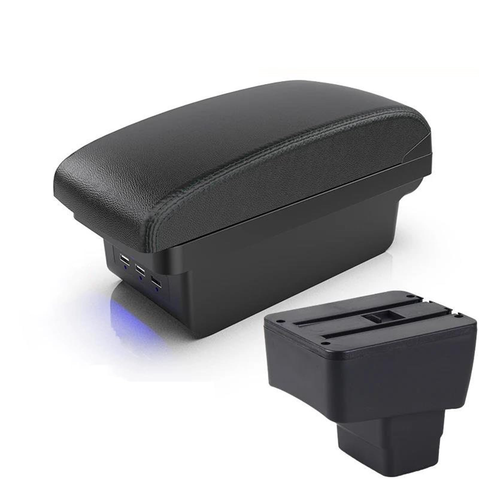 Dtsgcx B Black Line For Mazda 2 For Skyactiv For Version Cx-3 Car Armrest Storage Box Retrofit Interior Accessories(B Black Line)