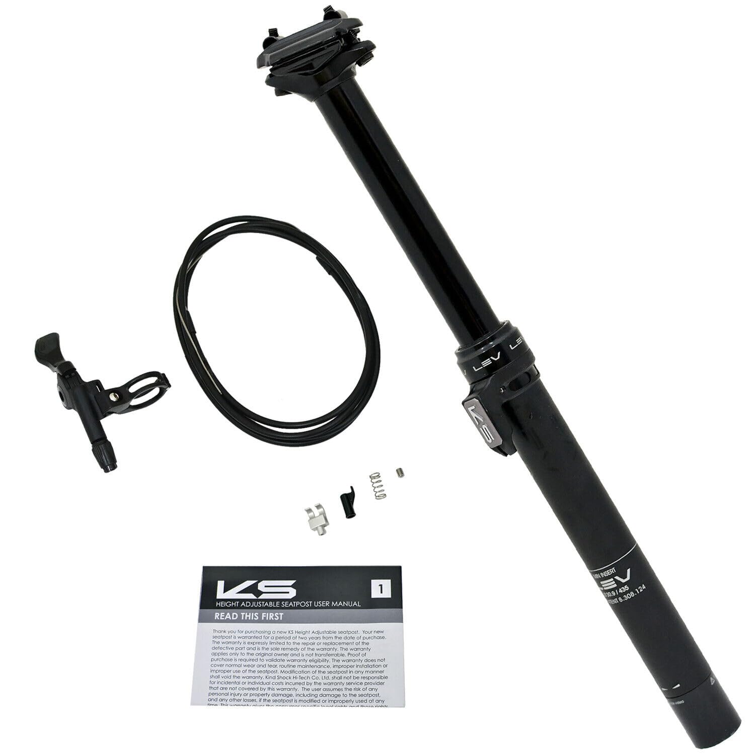 lev sattelstütze luftdruck Kind Shock KS 30,9 x 435 mm Remote Dropper Verstellbare Reise 150 mm, VH2798 Sport & Freizeit GXO Colour:Cayanara (Blue/Purple) Rockrider ST100, 21 Speed