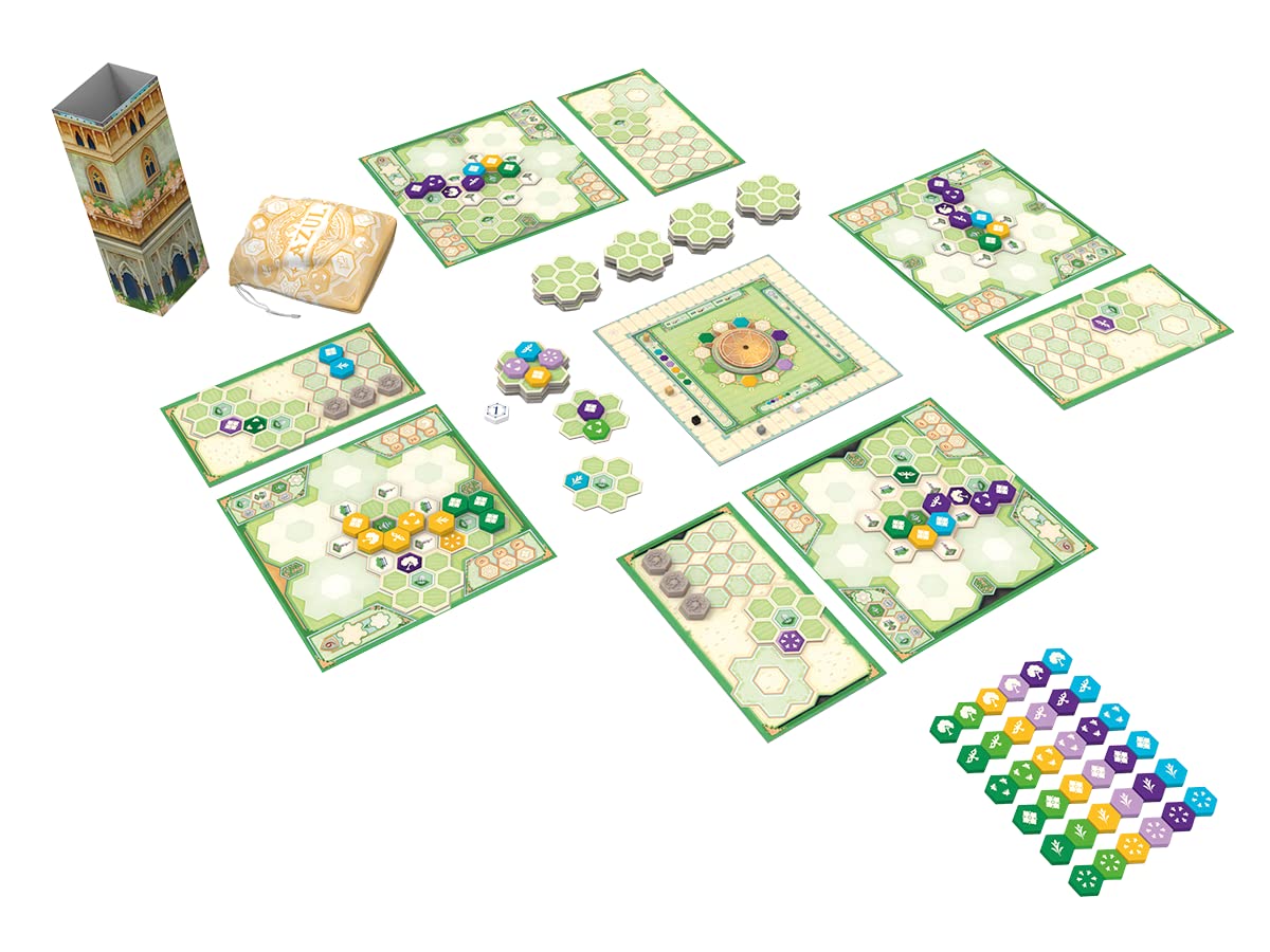 Asmodee, Azul - I Giardini della Regina, Gioco di Strategia, 2-4 Giocatori, 10+ Anni, 45-60 Minuti - versione tedesca