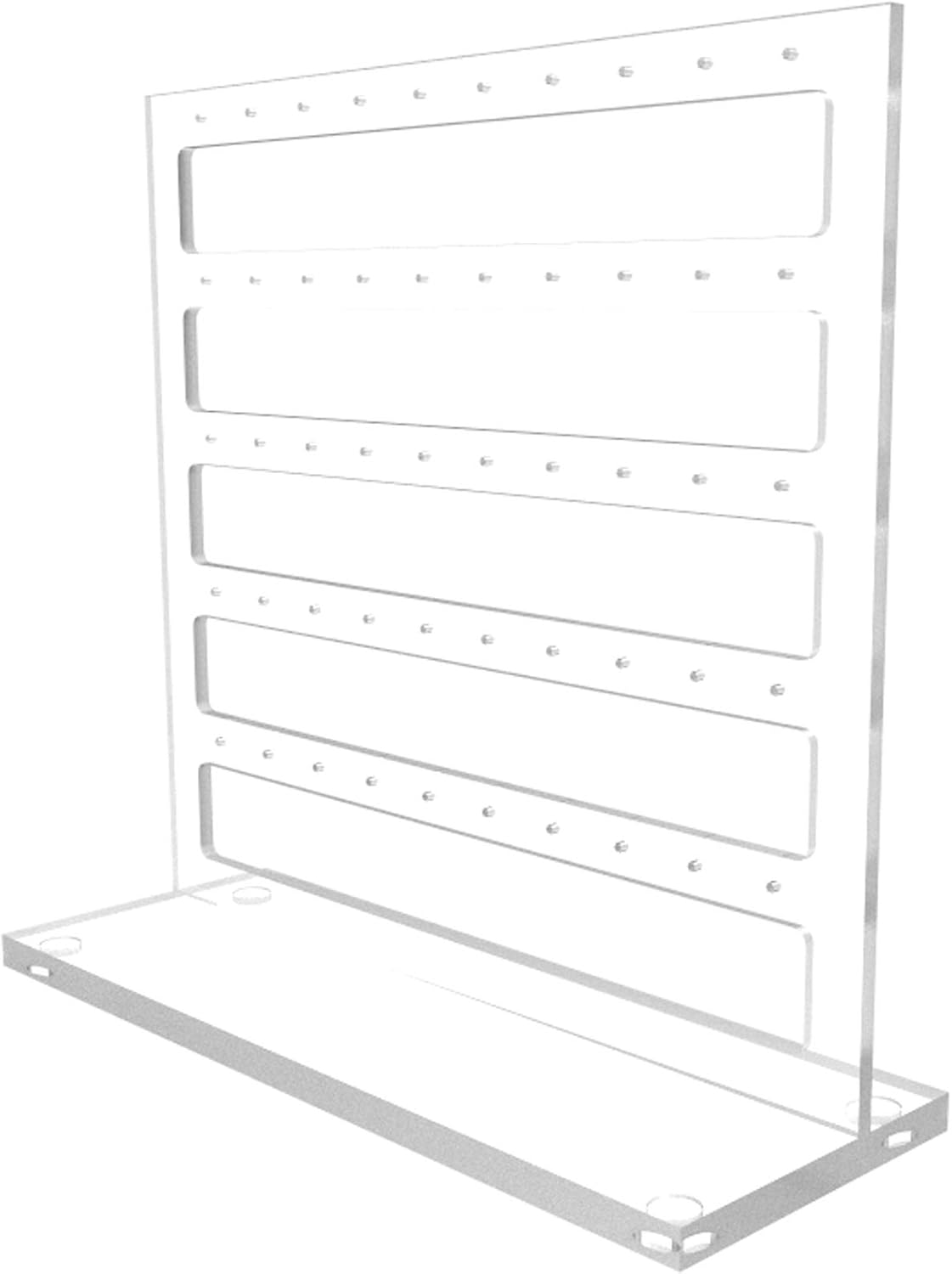 FixtureDisplays® Clear Acrylic Plexiglass Earring Ring