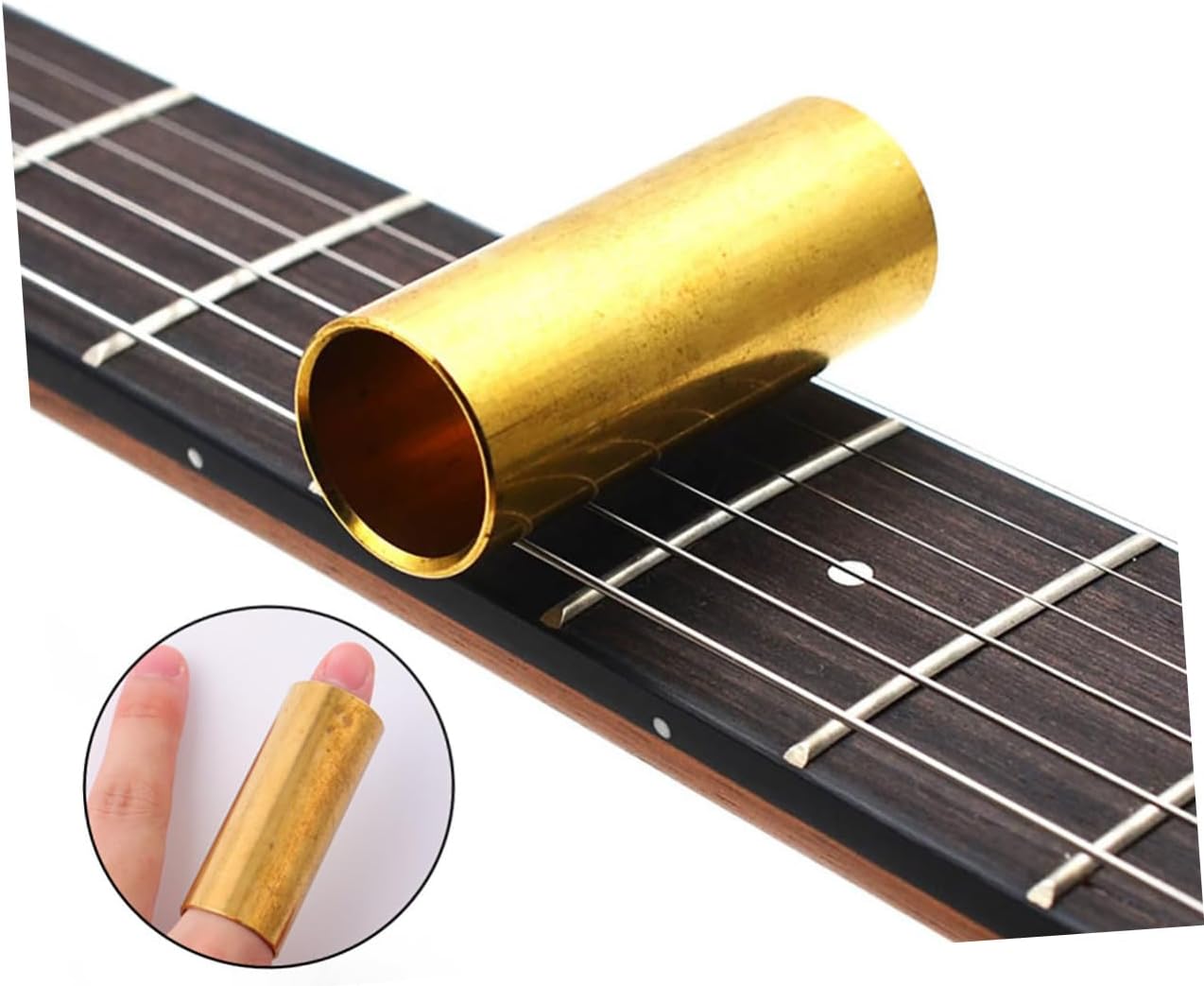Kisangel 1pc Guitar Finger Slide and Slide Finger Slide Ring Guitar Guitar Slide