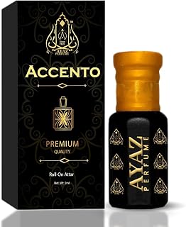 A.y.a.z Perfume Accento Attar 3ml Alcohol Free Long Lasting Luxury Roll-On Attar Perfume Gift Set For Unisex