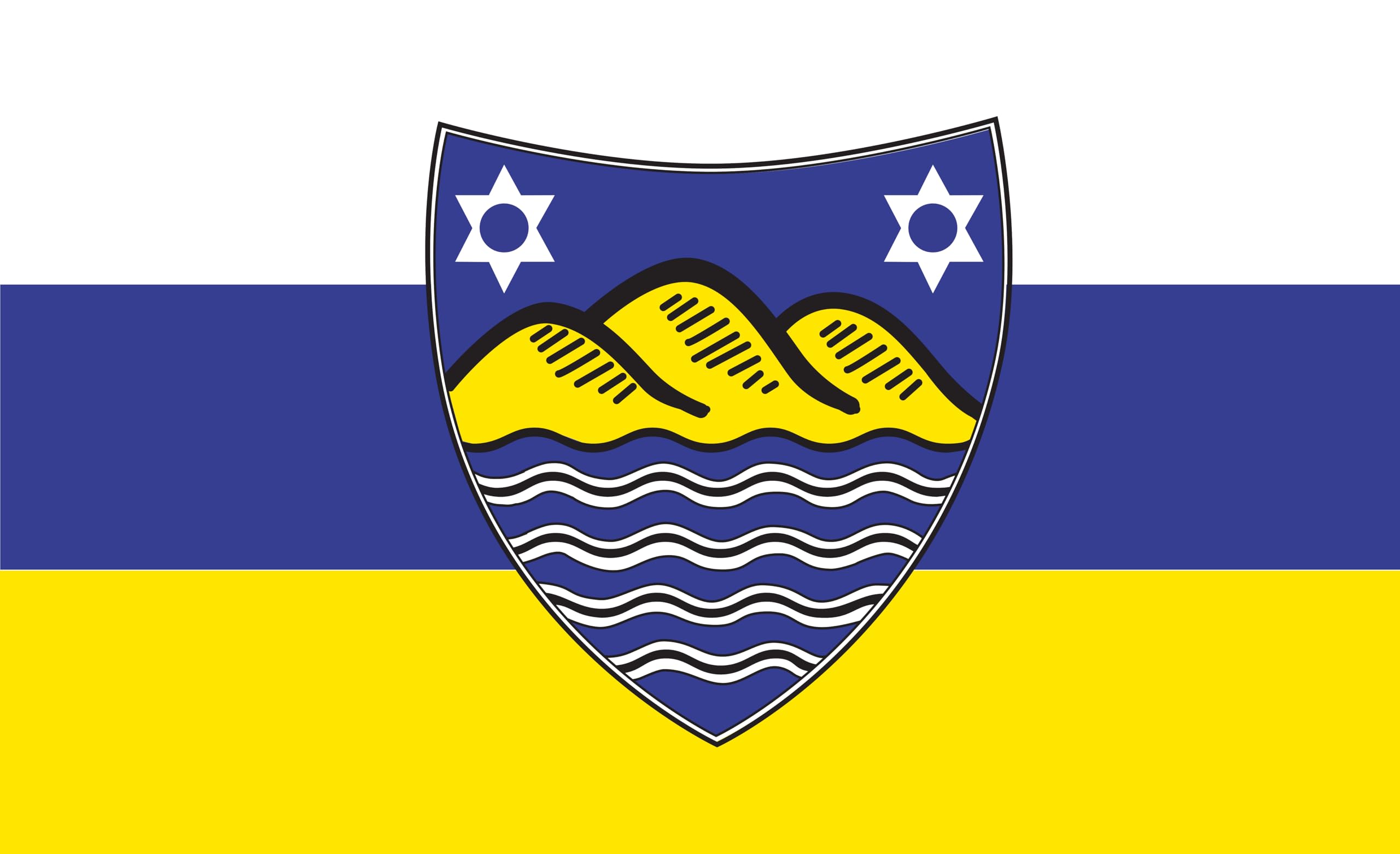 Drapeau de Juist grand drapeau des îles allemandes d'Allemagne
