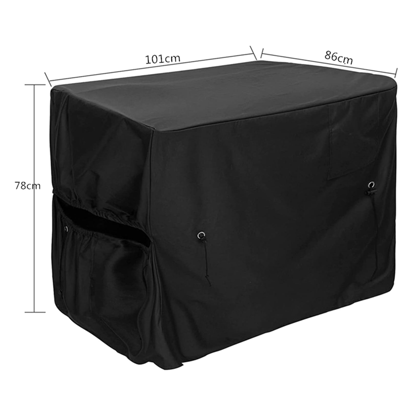2X Cubierta para Calentador de Piscina, Cubierta para Bomba de, para Calentador de Piscina para Invierno, Diseño de Orificio para Manguera y Tira de Adhesivo de Nailon