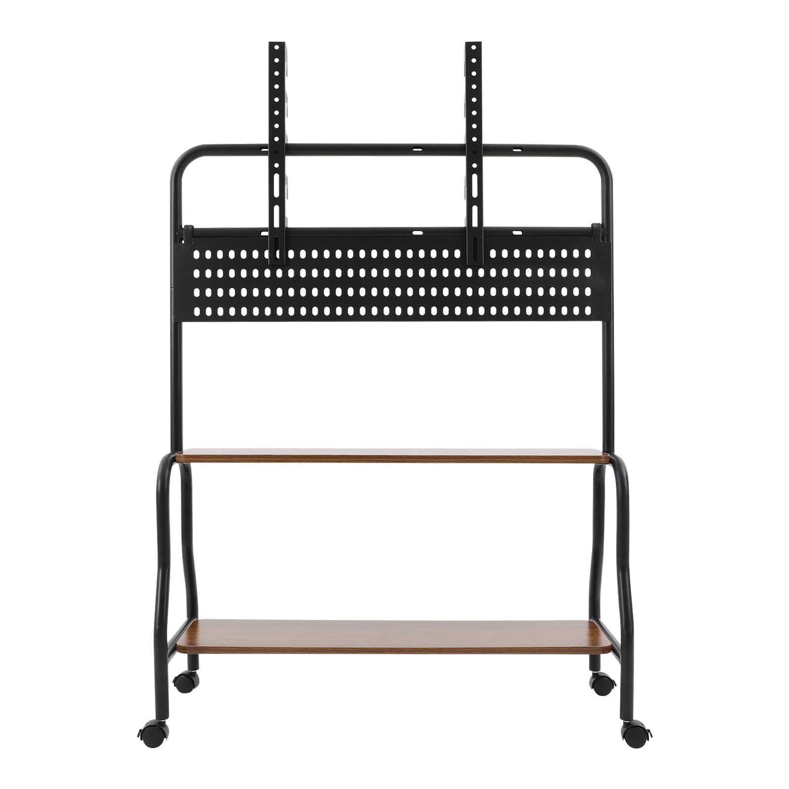 Tv StaNder Stand Rollbar TV StaNder TV con ruedas Standfüße Rollbarer Portable Boden Lockbar Mobiler Rollwagen Verstärkschem DreieckstüTzsystem für Hause Schlafzimmer