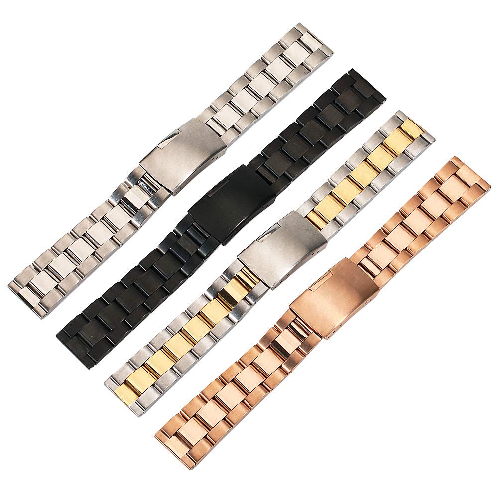 STATTE DI Mostrare 26 mm 24 mm 22 mm 20 mm 18 mm Band in Acciaio Inox Cinturino in Metallo Classico per Cinturino Intelligente Uomini Donne