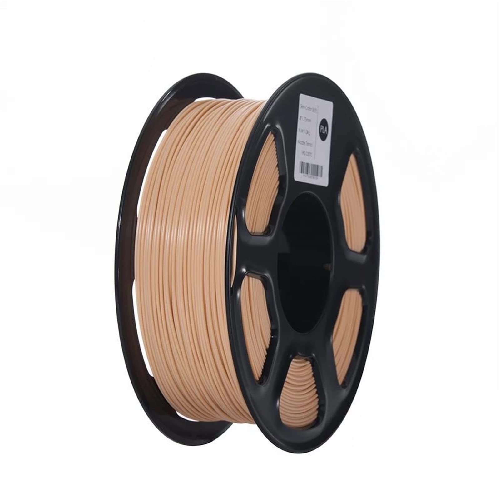 Filamento para impresora 3D PLA transparente, Filamento plástico PLA color piel for impresora 3D, 1,75 mm, carrete de 1 kg, suministros de materiales de impresión 3D