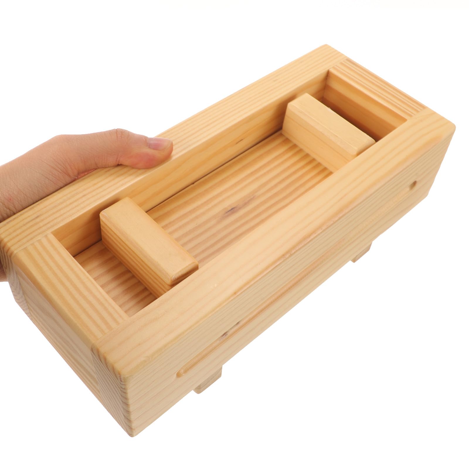Didiseaon Molde de Madera para Hacer Sushi Diy, Prensa para Bolas de Arroz, Herramienta Práctica para Cocina en Casa, Restaurante y Hotel, Molde Claro para Rollos de Sushi, Suministros
