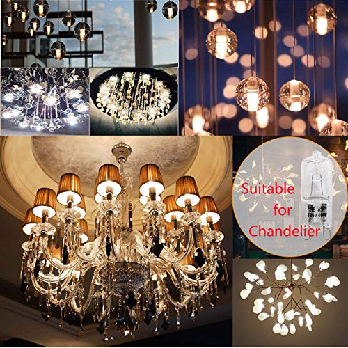 Snnalosses Appliance Light G9 Bulb, 120V 40W Xenon Small Light Bulb for Microwave,Chandeliers, Pendants, Cabinet Lights, Bathroom, 2 Pin Base JC T4 Type,Warm White, Dimmable,12 Pack by Snnalosses - Image 5