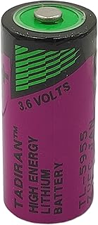 1650mAh TL-5955 3.6V 2/3 AA Lithium Replacement Battery Non-Rechargeable for Tadiran TL-2155 TL-5155 TL-5955 TL-4955SL-361 ER14335