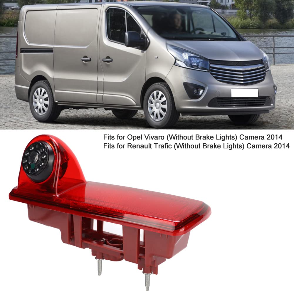 Caméra De Recul FITTG Pour Opel Vivaro/Trafic 2001-2014 - 170° Étanche IP68, Feu Stop