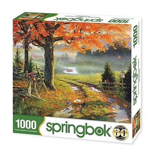 Springbok 34-11171 Country Home - 1000 Piece Jigsaw Puzzle- Fall Landscape That'S Relaxing thumb #1