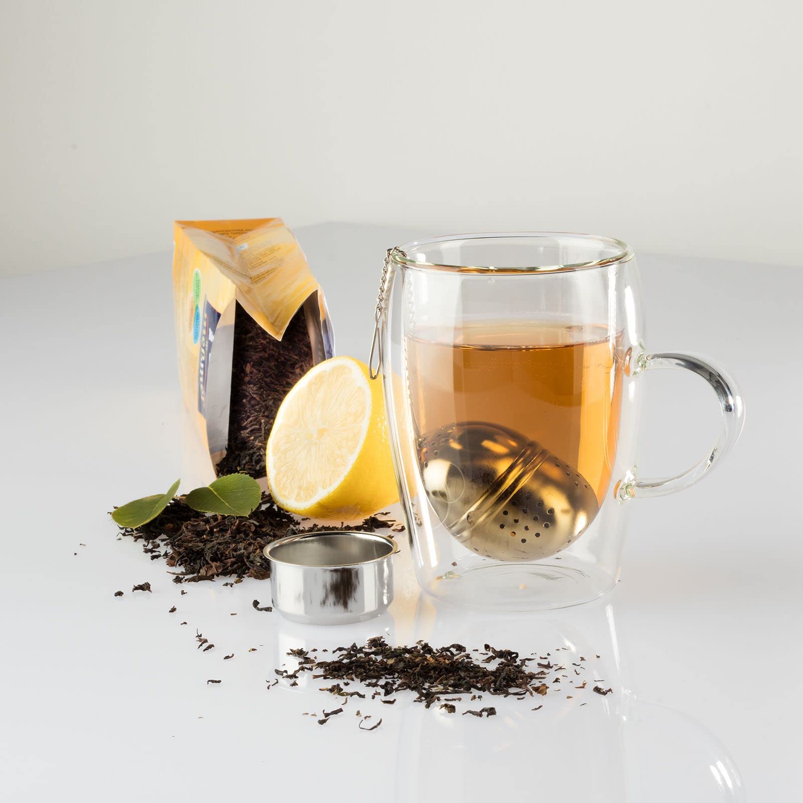 Westmark Œufs à Thé, Ovale, 2 pièces, 4 cm, Teatime, Inox, Argenté
