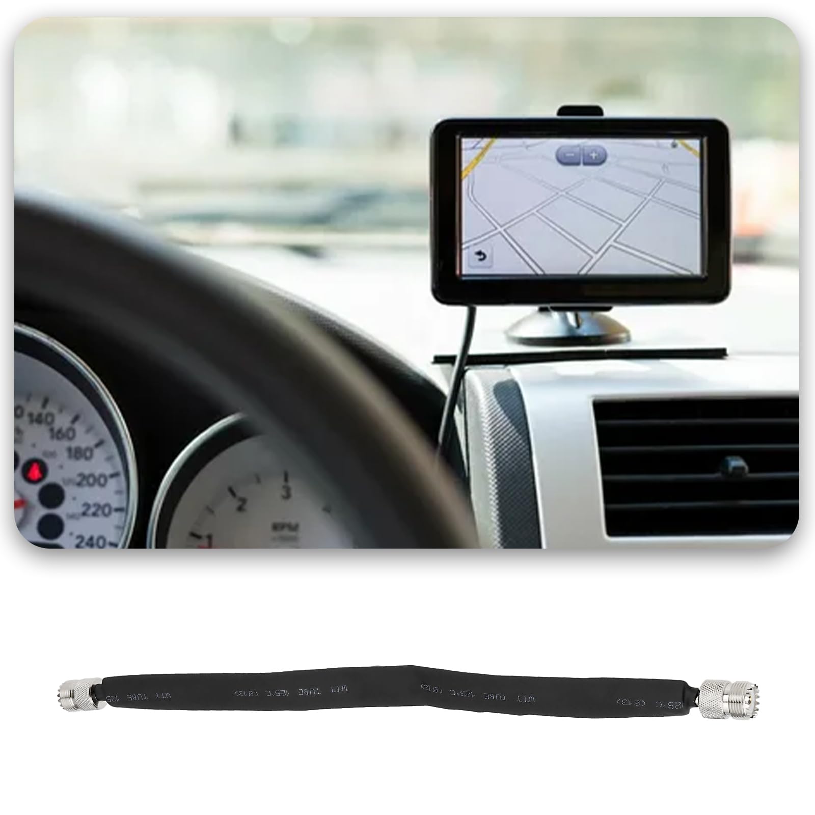1 kabel koncentryczny UHF CB żeński do żeńskiego koncentryczny kabel bezprzewodowy do systemu GSM system nawigacji GPS komunikacja bezprzewodowa 30 cm / 12 cali 50 omów