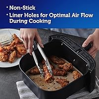 Vista 6 de Reynolds Kitchens - Revestimientos para freidora de aire, 50 unidades (paquete de 4)