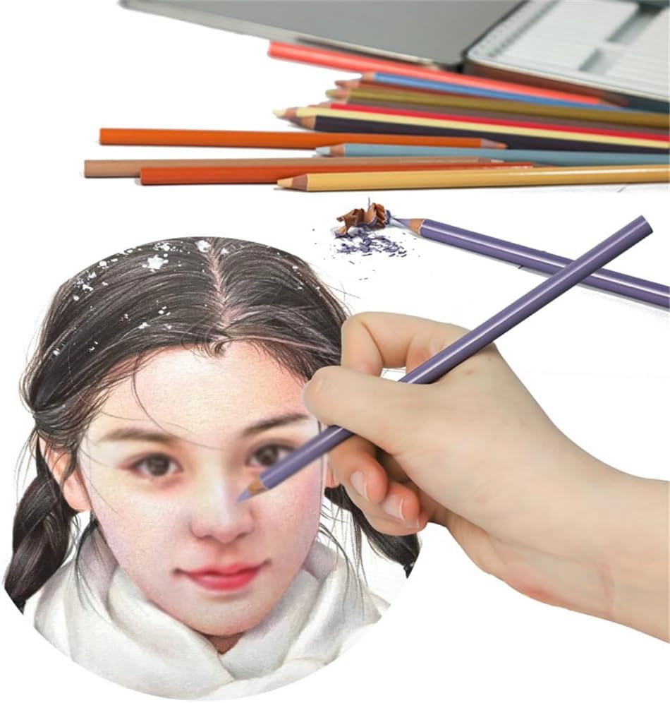 24 Colours Character Drawing Skin Tone Pencils Hand Painted Portrait Coloured Oil Based Art Supplies
