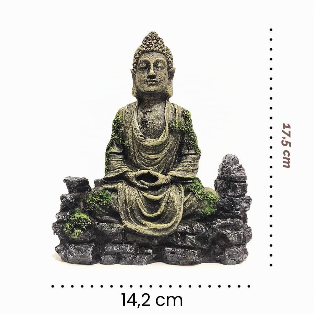 SLOCME Sculpture de Bouddha pour Aquarium - Décoration d'aquarium, Ornement, Statue de Bouddha pour Aquarium
