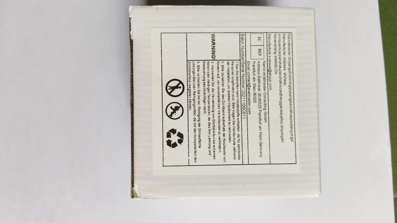 Guarnizione termica per forni e stufe, autoadesiva, lunghezza 2,5 metri, spessore 3,5 mm, per affumicatori e barbecue, resistente al calore, per la finestrella del forno, 2 pezzi