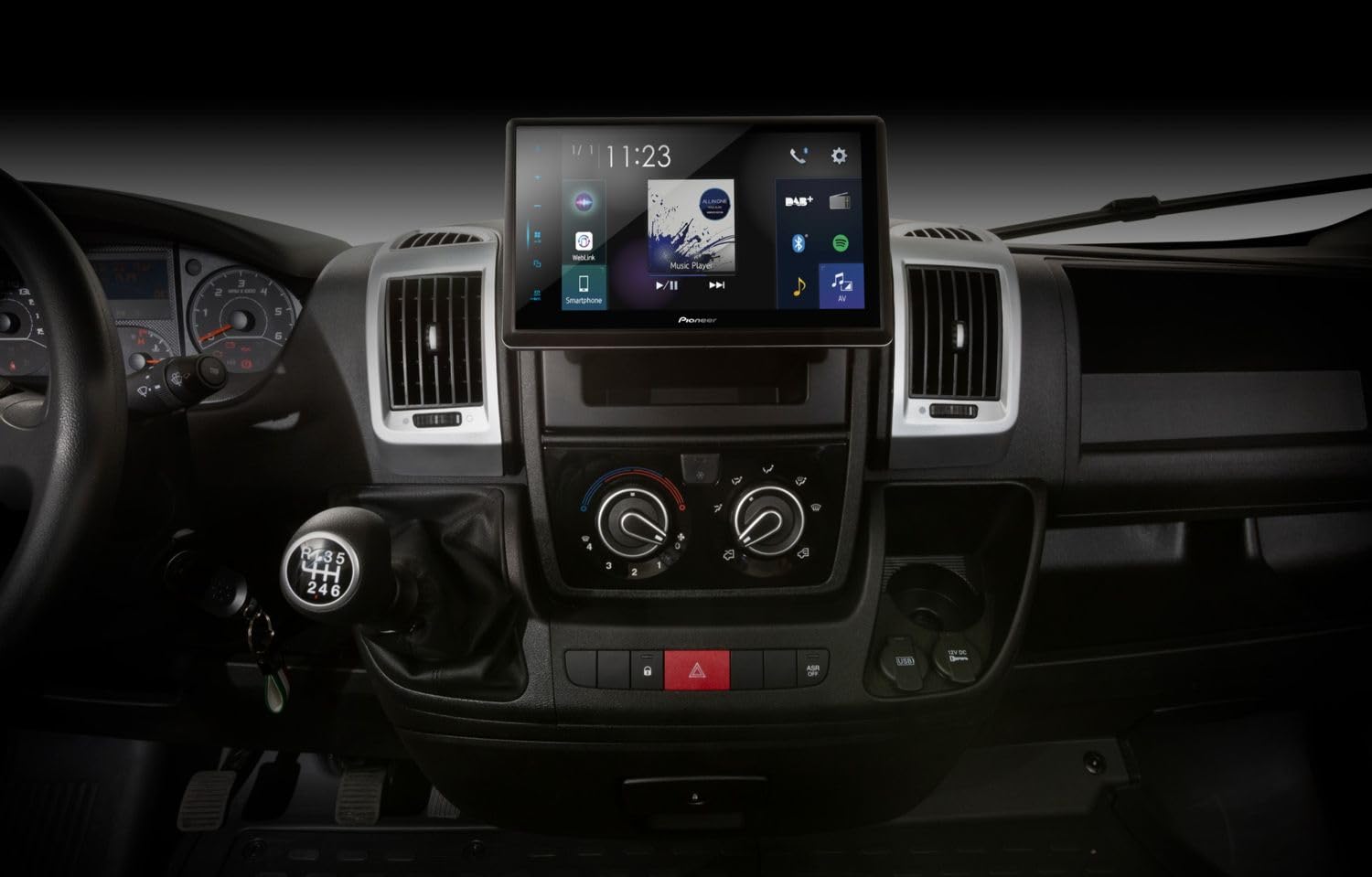 Pioneer SPH-EVO82DAB-DUC Mediacenter für FIAT Ducato X250 – X290 – Pioneer SPH-EVO82DAB Mediacenter – 8-Zoll Touchscreen, 1,5A Quick-Charging USB, Apple CarPlay, Android Auto, DAB/DAB+, Bluetooth