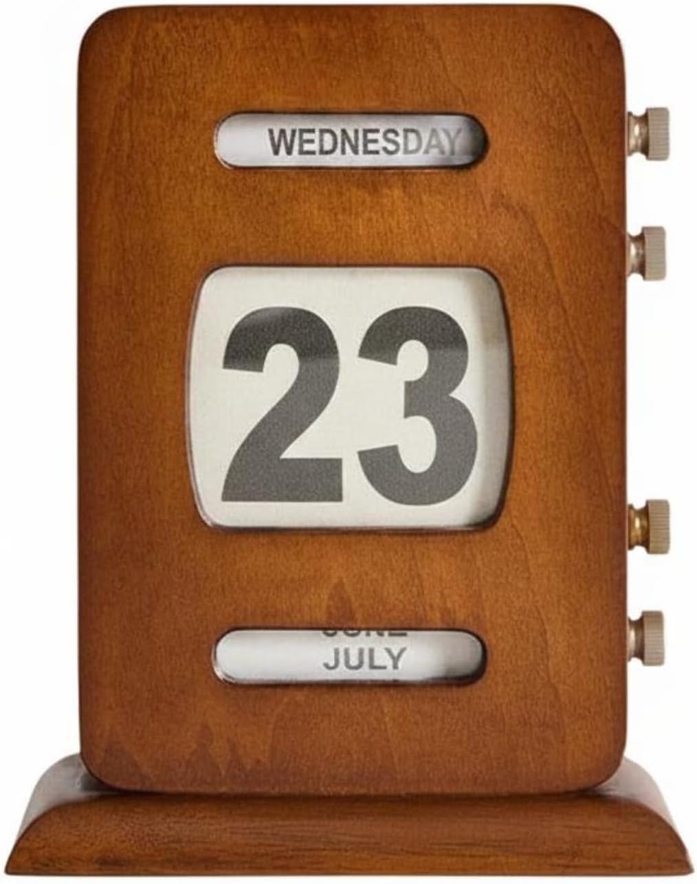 Retro Endless Calendar Reusable Wooden Desk Calendar Home Decor for OfficeUseful and Professional