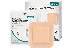 Advanced Silicone Foam Dressing: 6&#x27;&#x27; x 6&#x27;&#x27; Sacral Pressure Injury Dressing