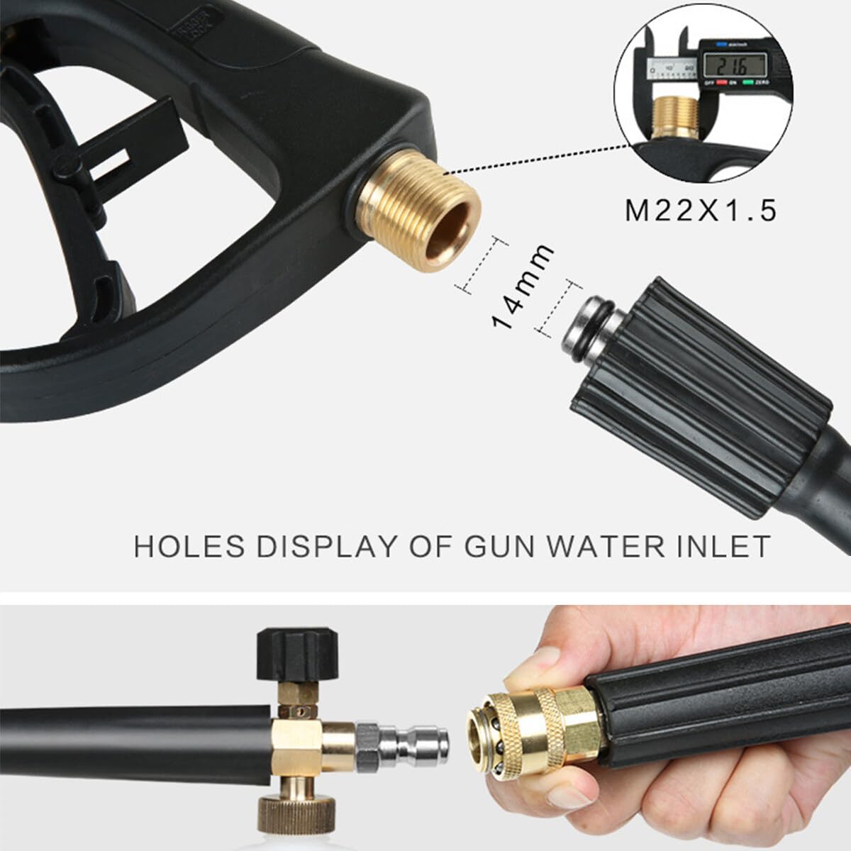 Pistola in schiuma ad alta pressione Foam Lance with 5 Nozzles for Car Cleaning